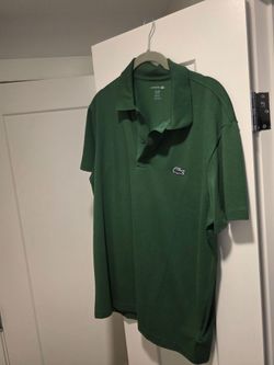 L Green Lacoste Polo Shirt