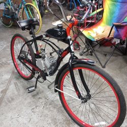 26" Schwinn Beach Cruiser With A 80cc Motor 