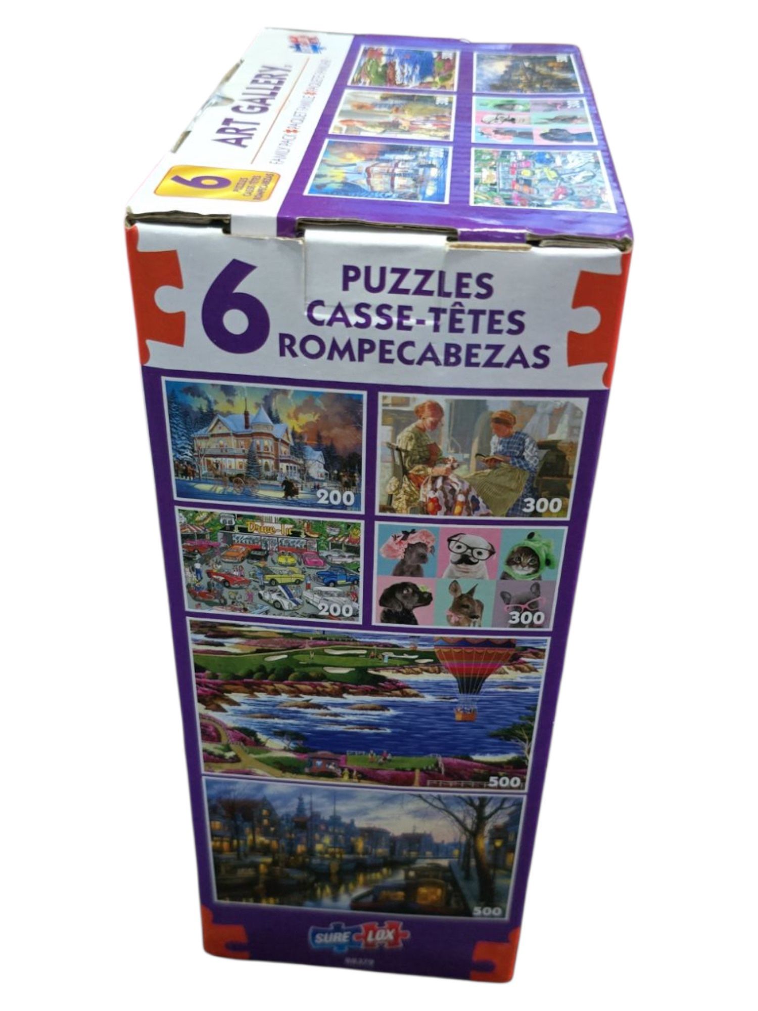 Art Gallery 6 PUZZLES (Family Pack) NIB