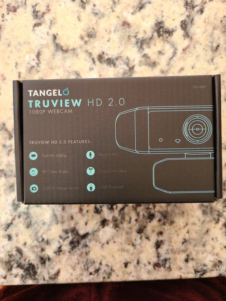Tangelo Truview HD 2.0 1080P Webcam New In Box