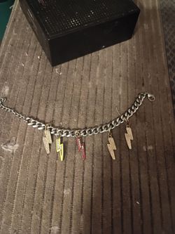 Lightning Bolt Charm Chain Necklace