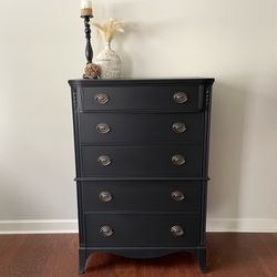 Black Antique Chest Of Drawers