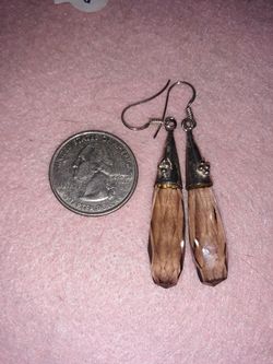 Smokey Topaz earrings