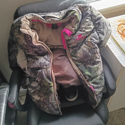 Mossy oak camouflage coat