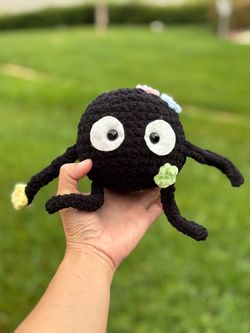 Crochet Soot Sprite plushie