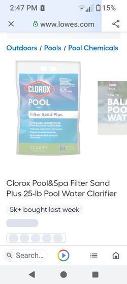 Clorox sand and salt