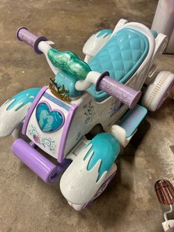 Disney Frozen 6V Electric Mini Ride-On Quad Bike / A