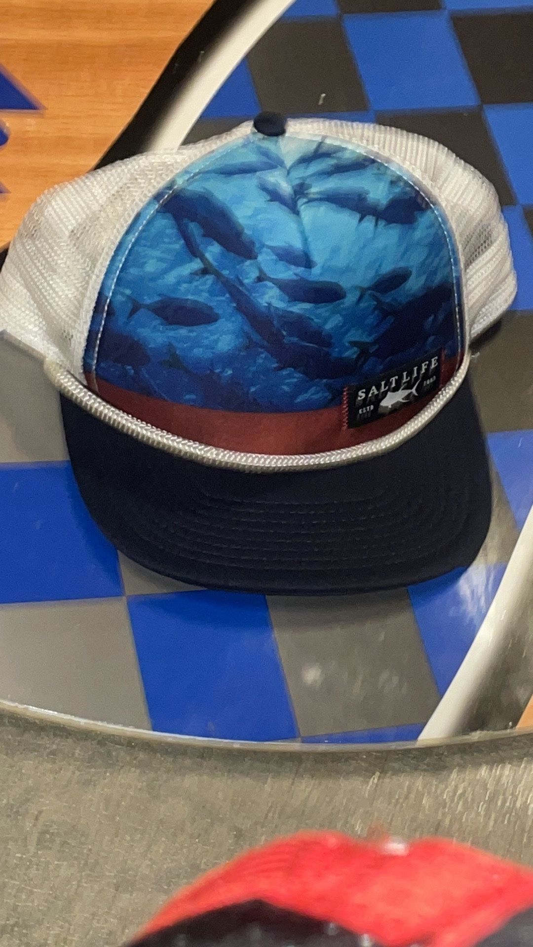 Salt Life Hat Cap Snapback Trucker Mesh Fish Ocean Rope Rare
