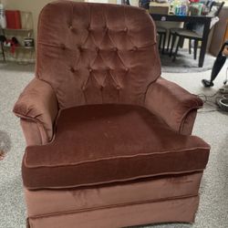 Lazy boy Rocking And Rotating Chair- Pink 