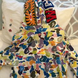 BAPE Full-Zip Hoodie Multicolor Camo