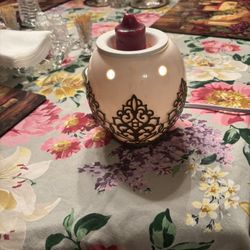 Vintage Electric Lamp Candle Holder 