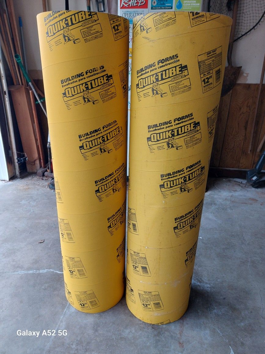 12 Inch QUICK TUBE BUILDING FORMS