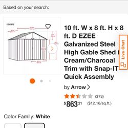 Arrow Ezee Shed 10x8