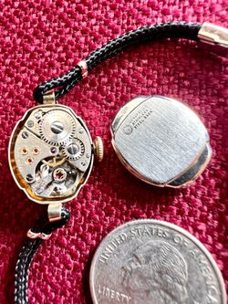 Vintage ORVIN Swiss 21 Jewels wind up ladies watch works.