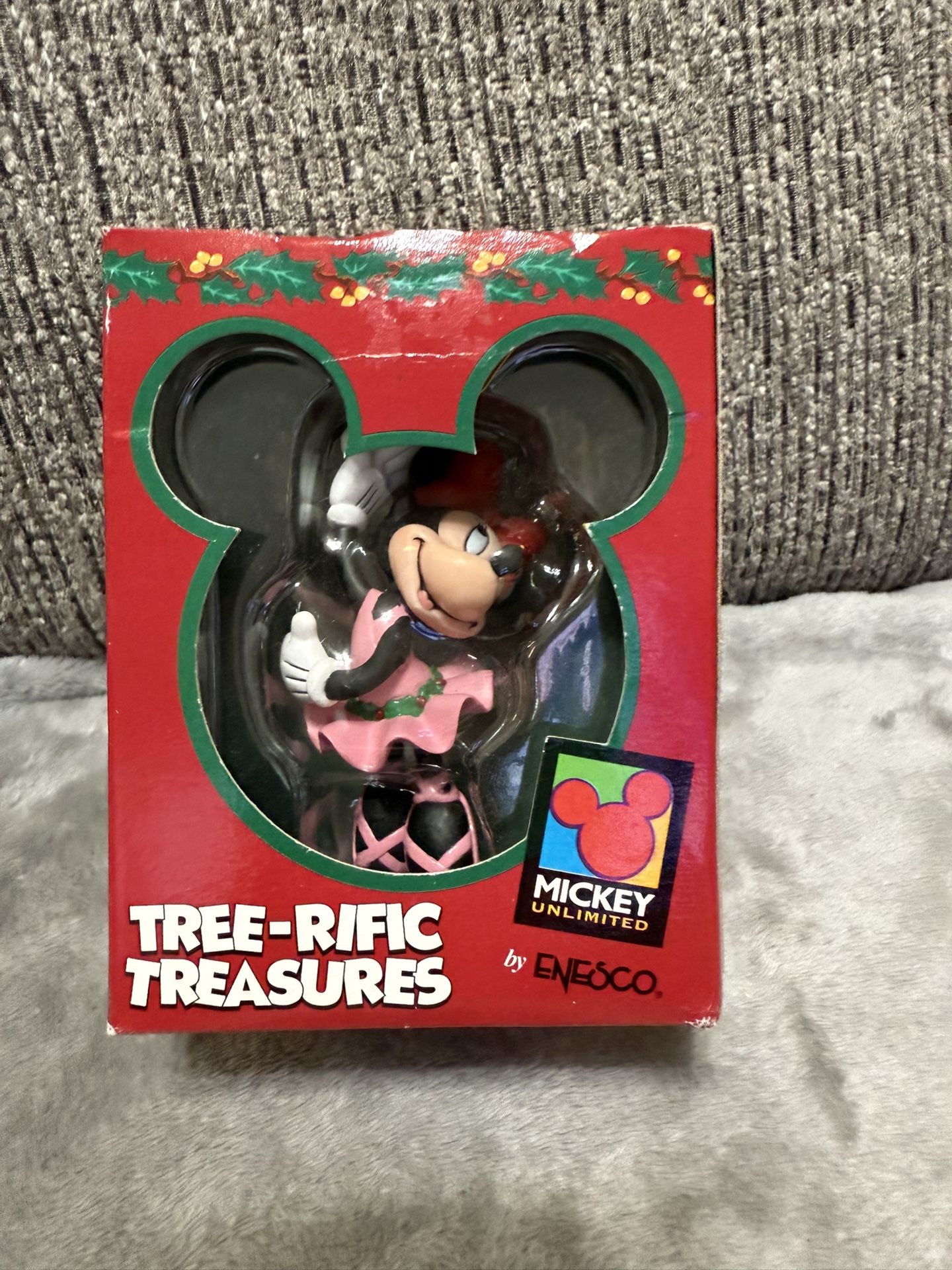 Enesco Tree-Rific Treasures Christmas Ornament Disney Minnie Mouse Ballerina Box
