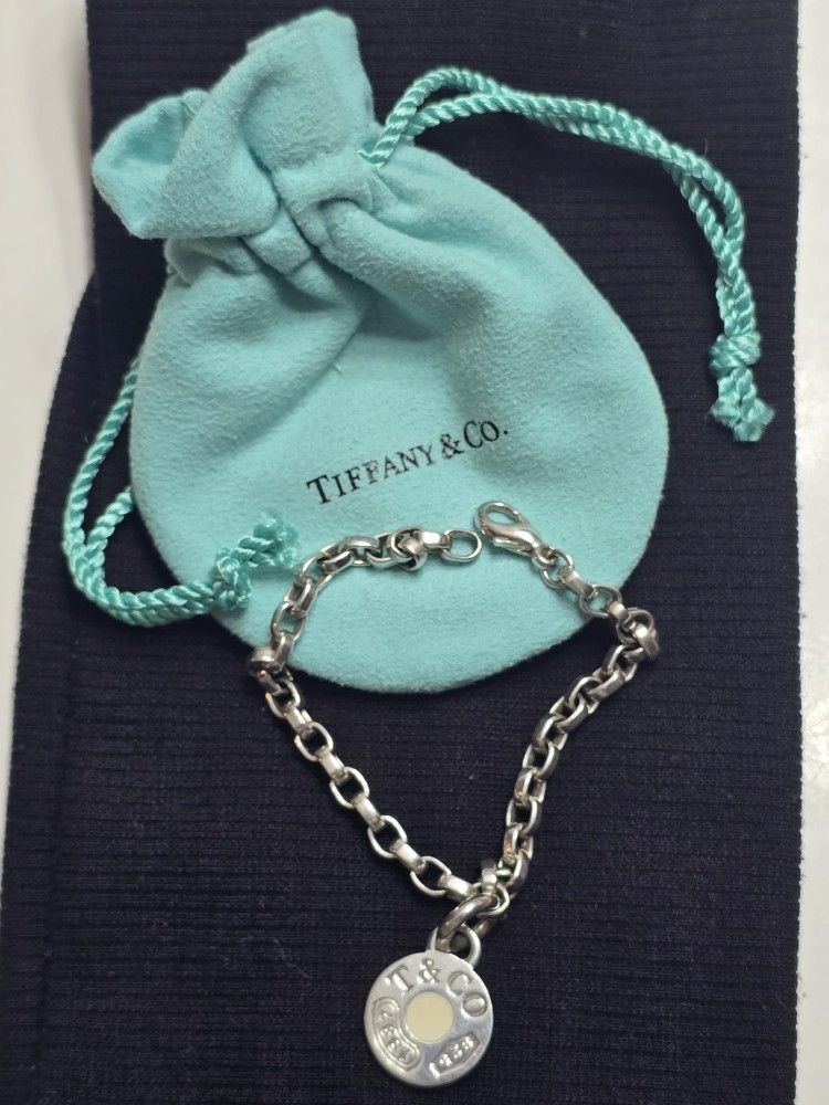 Tiffany & Co. 1837 Round Tag Charm Bracelet - AUTHENTIC