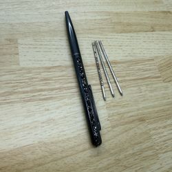 Swarovski Pen w/ 3 refills, Crystal Black