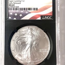 2021 (W) American Silver Eagle NGC MS69 Early Releases – West Point Mint 