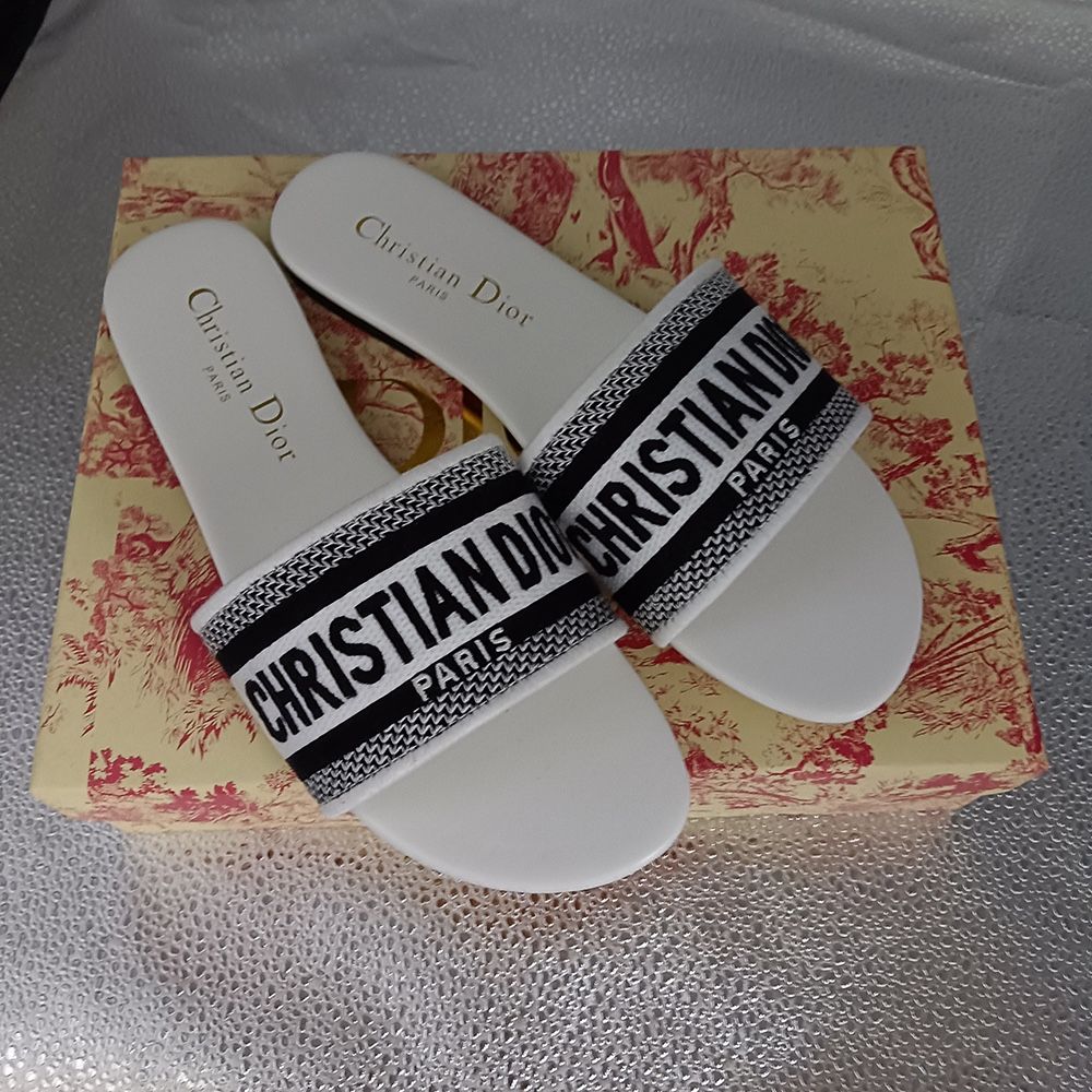 Dior Monogranmed Flat Sandals