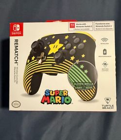 Turtle Beach Rematch Super Mario Wireless Nintendo Switch Controller