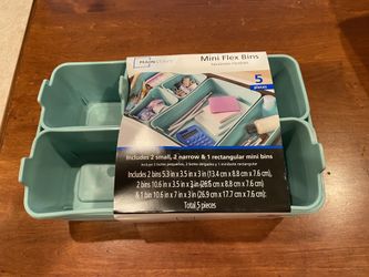 Small rubber storage bins