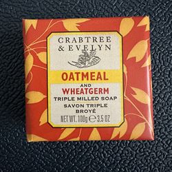Crabtree & Evelyn Triple Milled Hand Soap 3.5oz - 2 Pack - Oatmeal & Wheatgerm