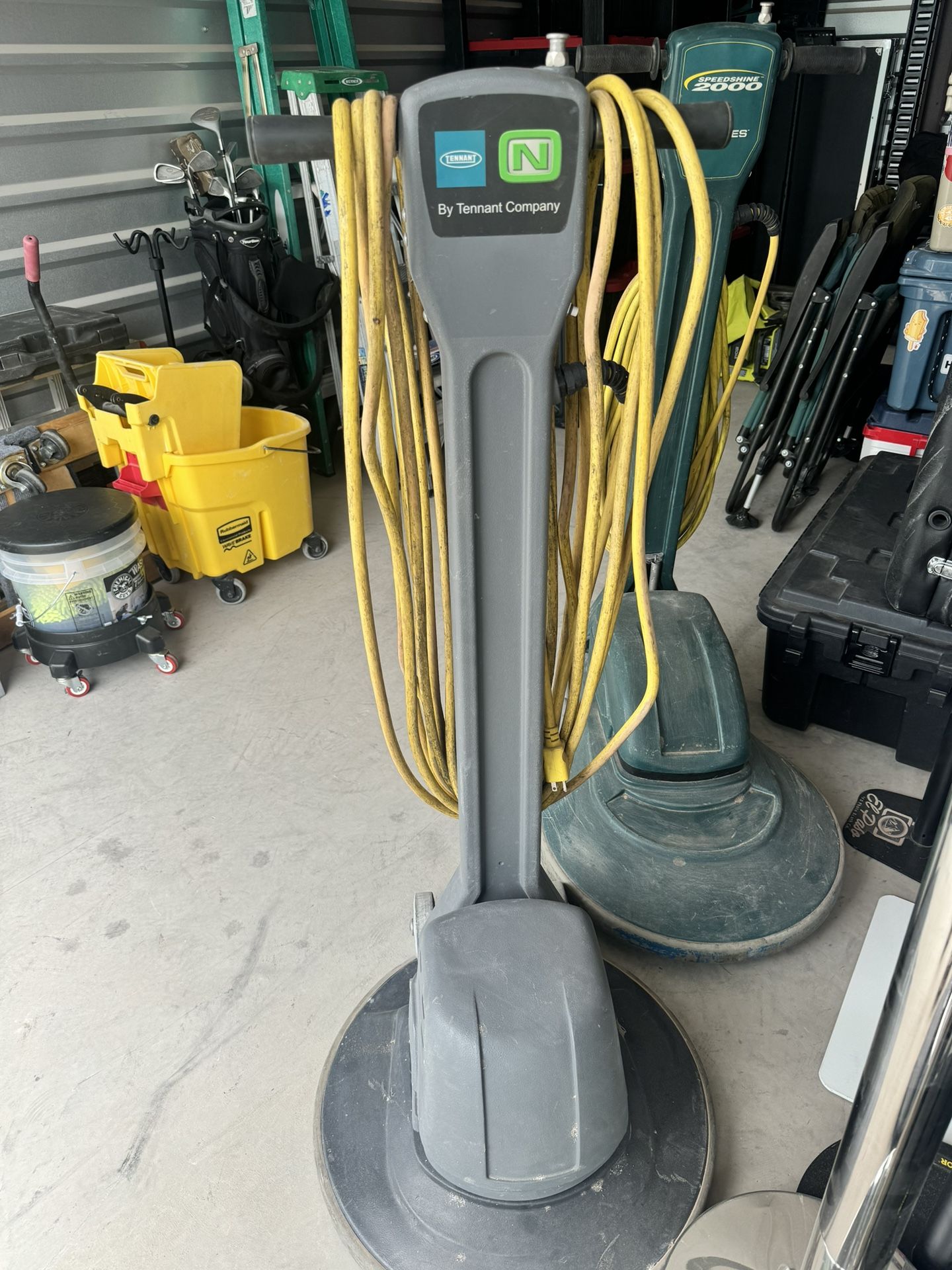 Buffing Machine And Tenet Noble Single Speed Floor Machine Janitorial 