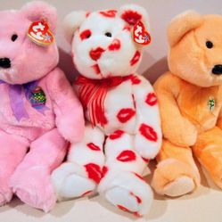 Retired Ty Beanie Buddies--Special Occasion Trio $15 each