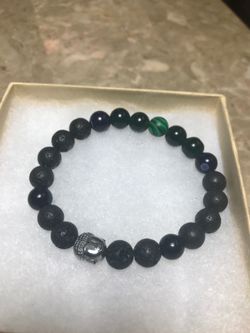 Mix gemstone stretch bracelet size 7 inches