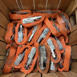 Heavy-Duty Commercial Ratchet Straps (EN 12195-2) – Industrial Grade – 11,000 lb Rated