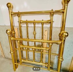 Vintage Brass Twin Headboard & Footboard