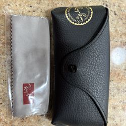 Ray-Ban Leather Case with Cleaning Cloth