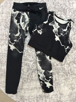 Nike Dri Fit Set Black White Pattern