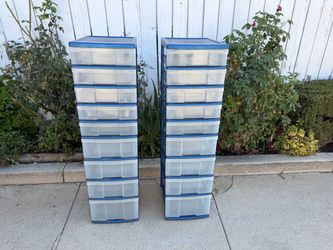 Plastic Tower Storage Drawers – Set of 2   20.00 each