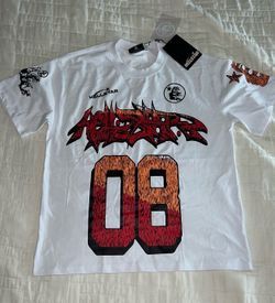 White hellstar shirt size: S (READ DESCRIPTION)