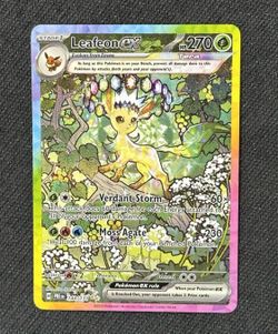 2025 Pokemon TCG Prismatic Evolutions Leafeon ex 144/131 SIR Near Mint NM EN
