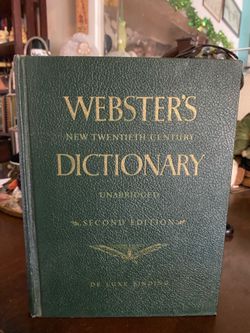 “WEBSTER’S” New Twentieth Century Dictionary - Unabridged “Second Edition “ - DeLuxe