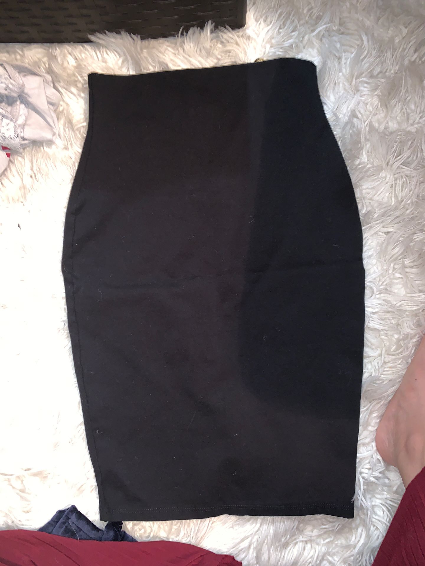 Black pencil skirt