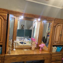 Chestnut Vanity Dresser