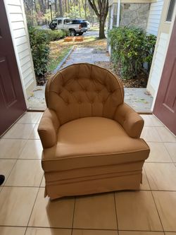 Woodmark Originals “English Cottage” Lounge Chair & Ottoman, Swivel Rocker