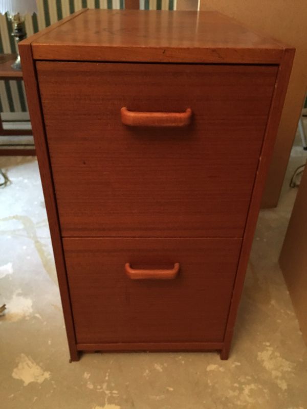 Beautiful Teak 2 Drawer File Cabinet For Sale In Walnut Creek Ca