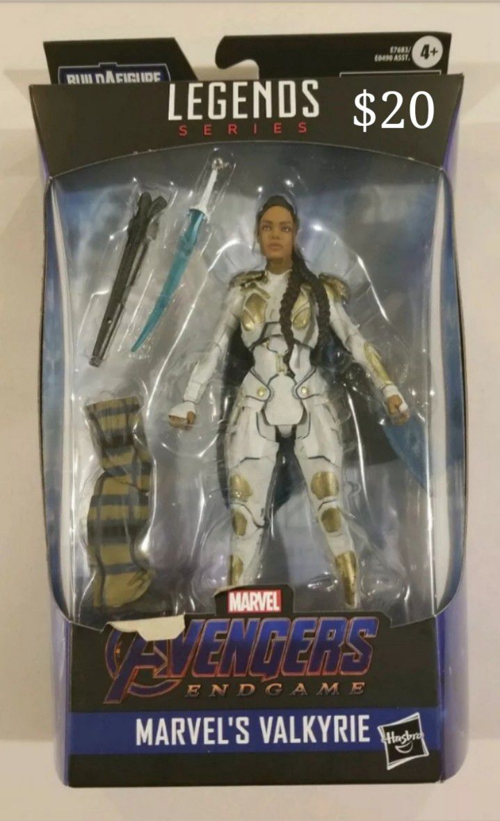 Marvel Legends Valkyrie Collectible Action Figure Toy with Bro Thor Build a Figure Piece