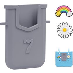 Silicone Phone Holder Suitable for Bogg Bag, Silicone Charm Insert Accessories and Attachment for Bogg Beach Bags, Phone Holder Attachment for Silicon
