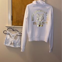 Victoria Secret Hoodie & Sports Bra