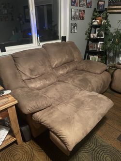 sofa and loveseat! all reclining!