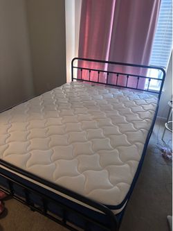 Bed Frame + Queen mattress