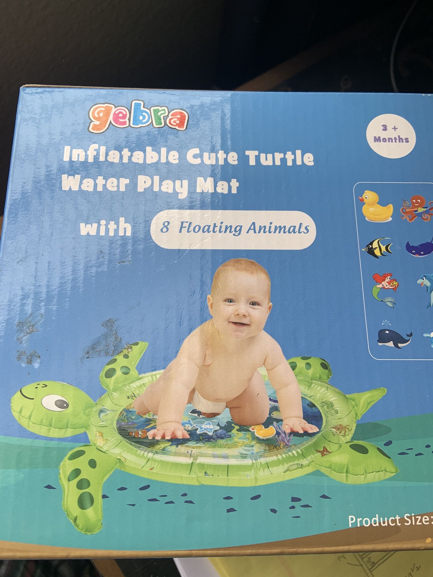 Inflatable Water Turtle Mat ( New)