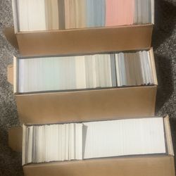 5 Full Boxes Of Sports Cards 