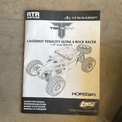 RC Lasernut Tenacity Ultra 4 Rock Racer Plus Batteries And Chargers