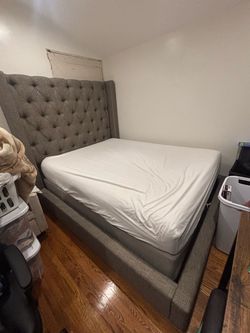 Tempur-Pedic queen size mattress and frame